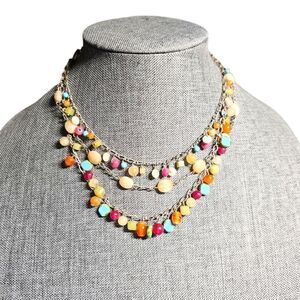 Vintage Carnival Cascade Dangle Necklace